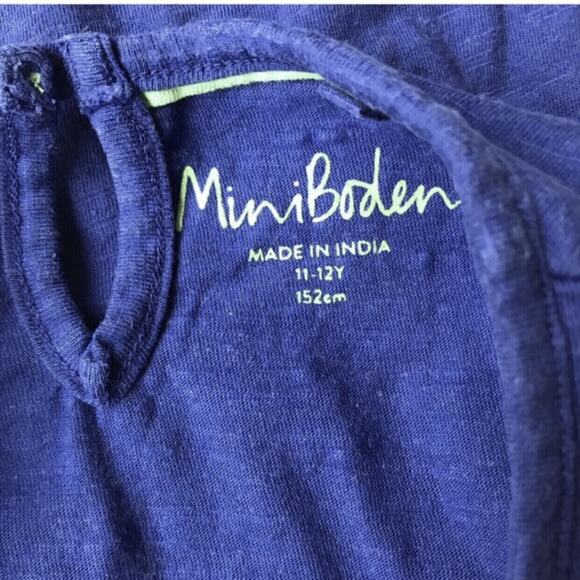 Mini Boden Heart Appliqué Tank Top Size 11/12 - Picture 5 of 5